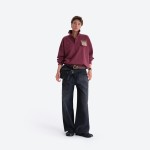 Referee‑style Polo‑collar Sweatshirt